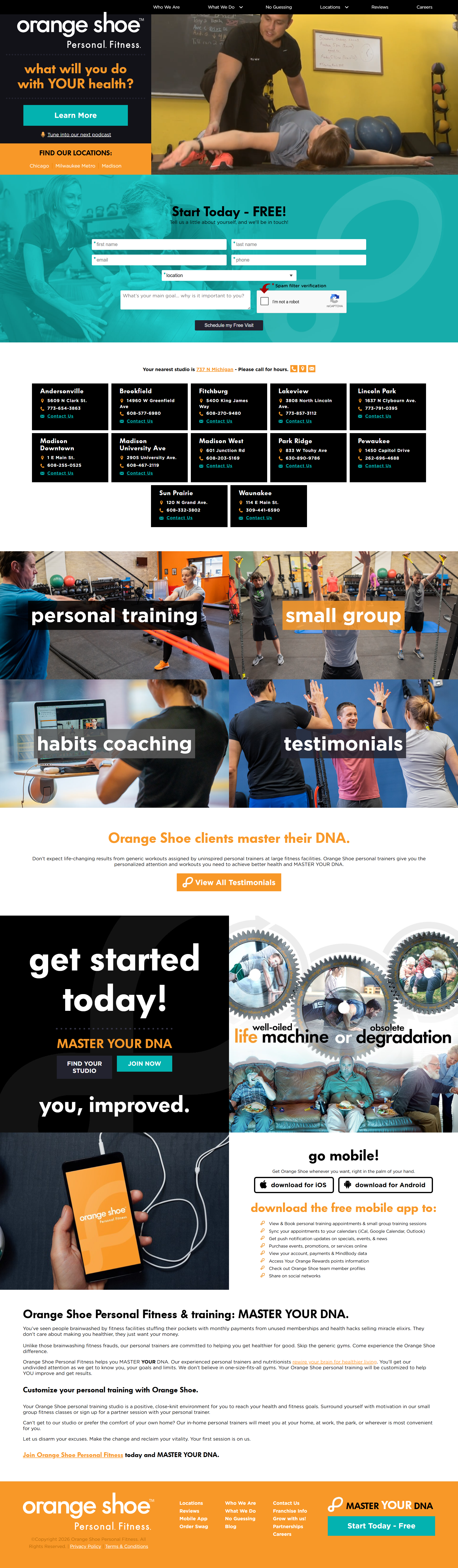 Orange Shoe Fitness