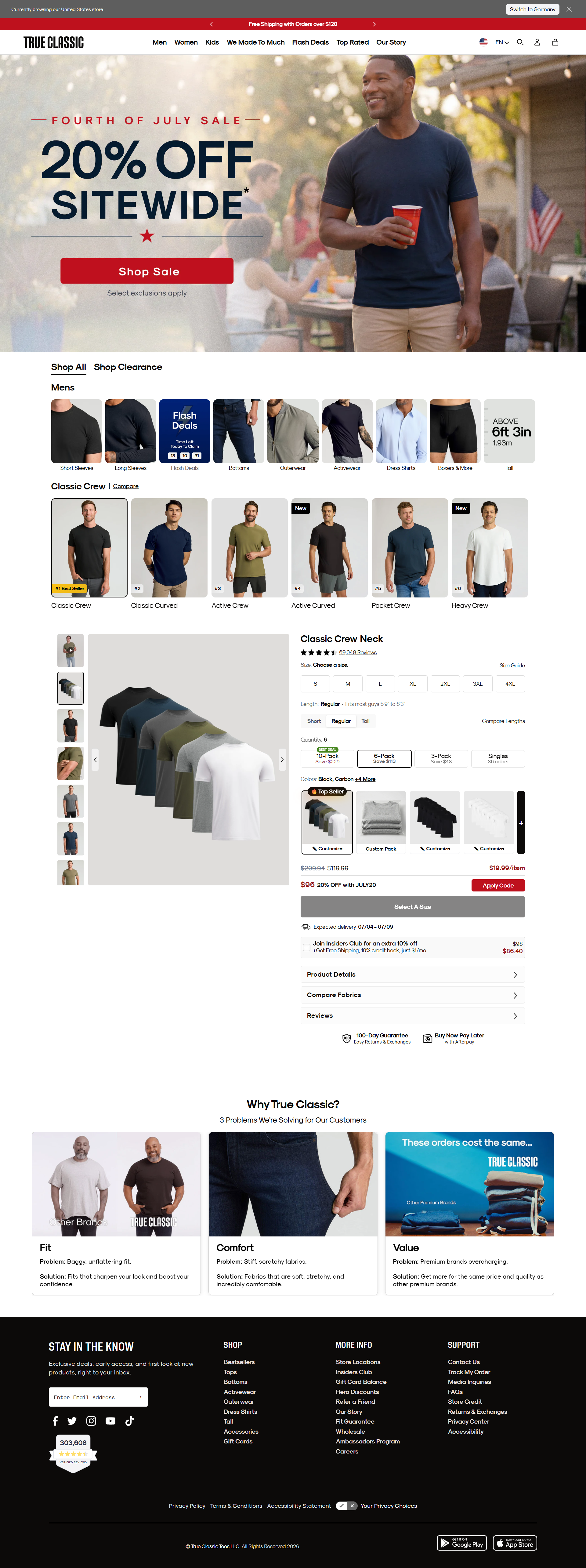 True Classic Tees